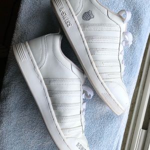 K-Swiss Women’s White Sneakers Size 7 1/2